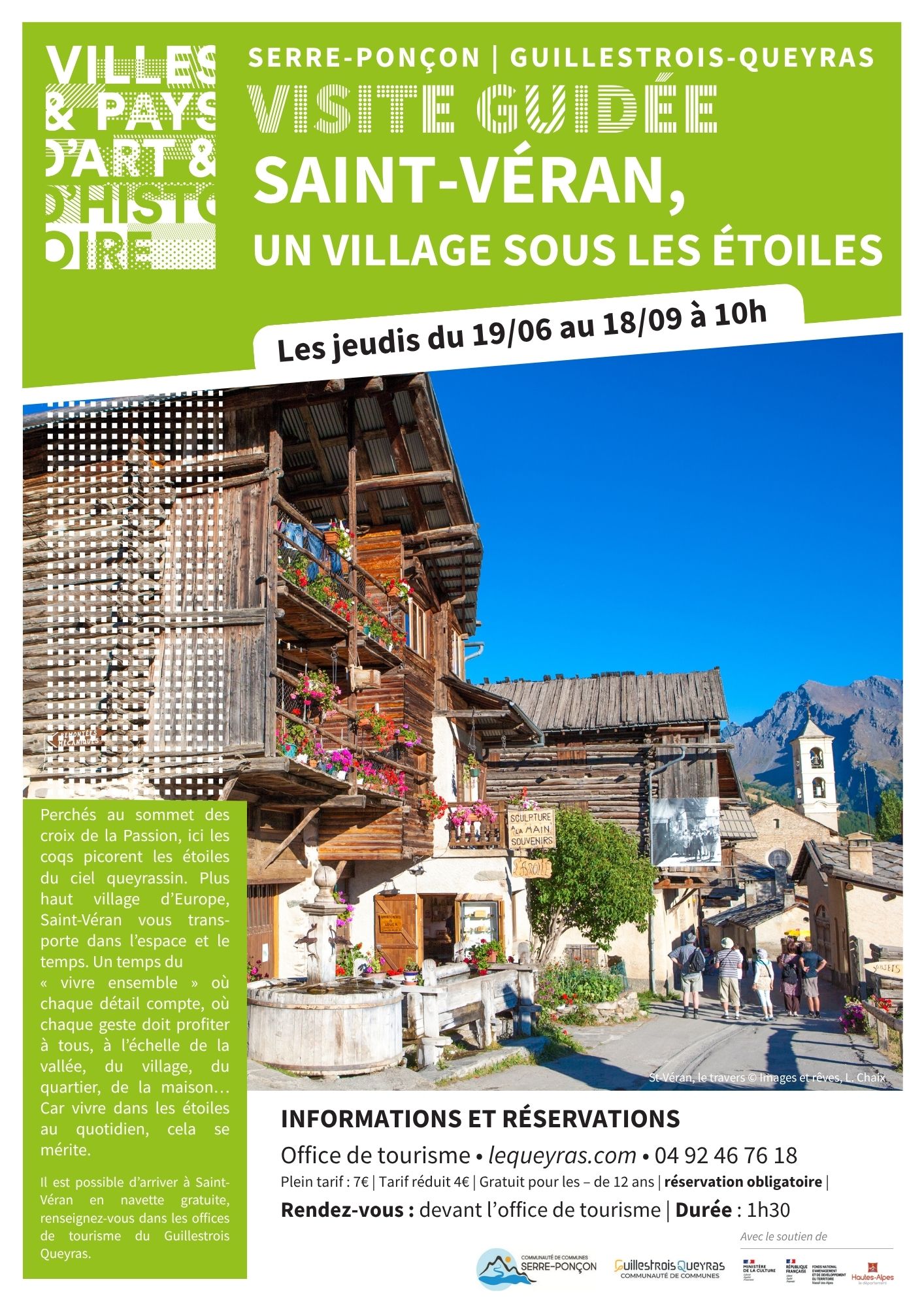 Affiche visite saint veran